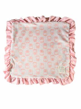 Carter's Child Of Mine Little Blanket Of Mine Owl Pink Minky Lovey 15" x 17"